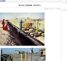 油气行业（全焊接球阀--中亚部天然气）